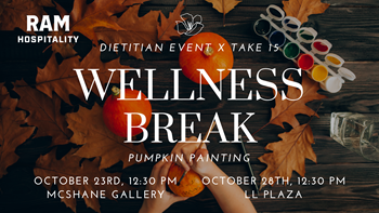 Dietitian Take 15: Wellness Event: Pumpkin Painting